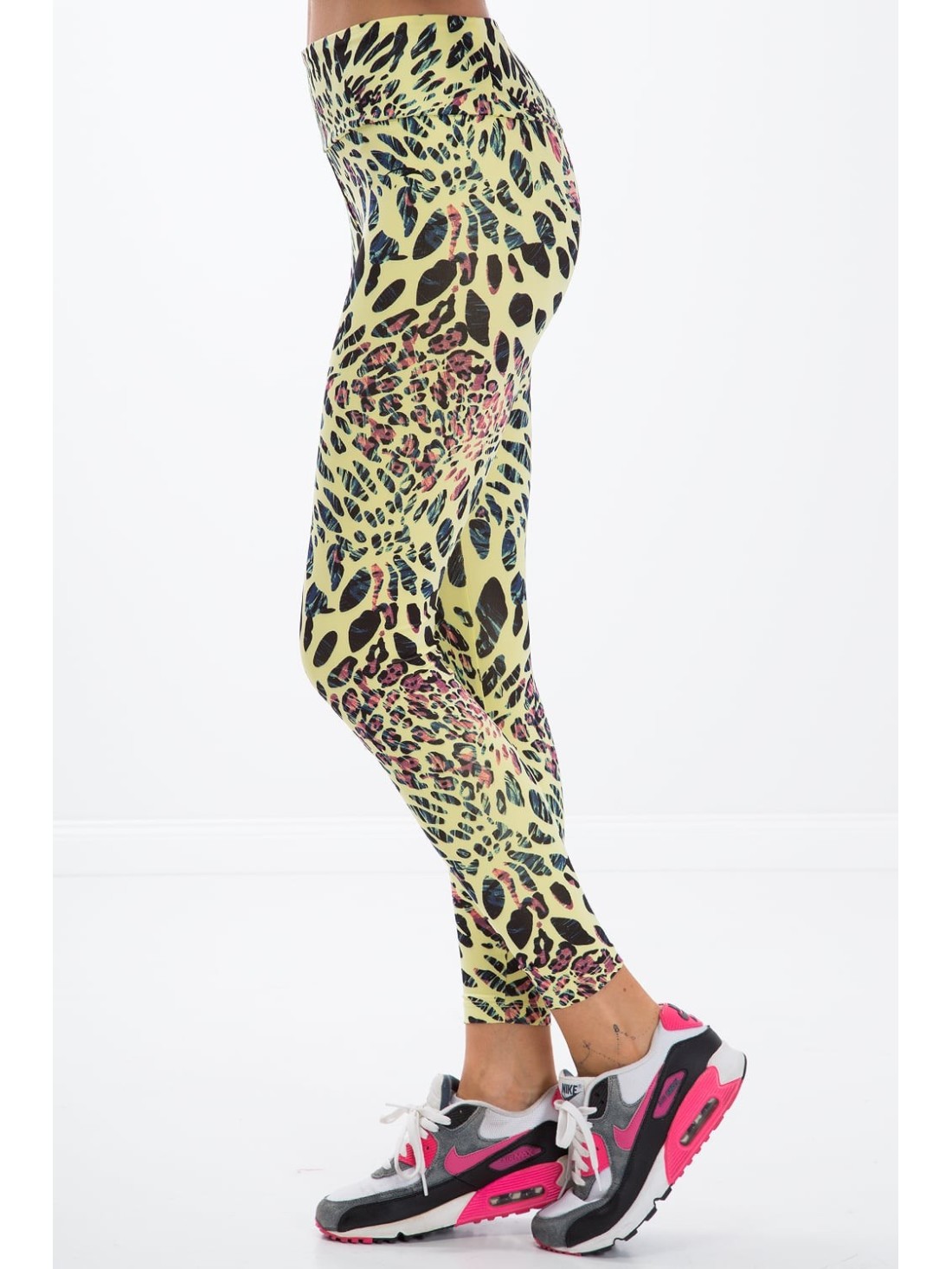 Leopard print sports leggings H006 - Online store - Boutique